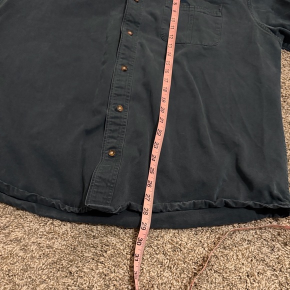 Men's Button-Down Shirt in Deep Green Bob Timberlake 100% Cotton XL - Picture 4 of 7